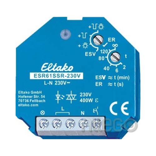 Bild: ELTAKO ESR61SSR-230V T18mm Stromstoßschalter 230VAC 2A 230V UP