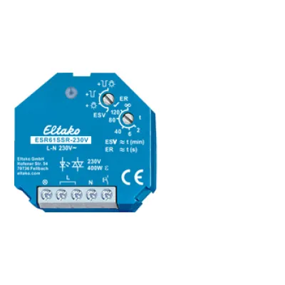 Eltako Stromstoß-Schaltrelais ESR61SSR-230V 61100003 | Solid-State-Relais | 230V AC | 2A | Unterputz | 18mm
