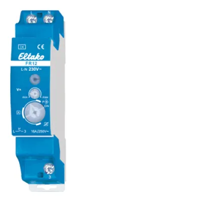 Eltako Feldfreischalter FR12-230V | selbstlernend | 1 Schließer 16A | DIN-Schiene | 2300W | IP20 | Stand-by 0,8W
