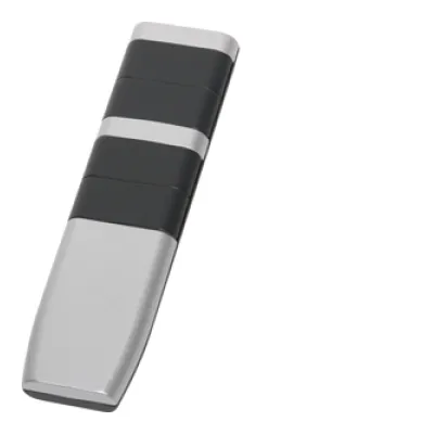 Eltako Funk-Fernbedienung FF8-AL/AN | 8-Kanal Handsender | batterielos | 2 Doppelwippen | 30m Reichweite | Alu-Anthrazit