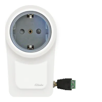 Eltako Funk-Garagentor Zwischenstecker FGTZ-230V | Schaltaktor Funkbus | 230V | 1A | potenzialfrei | Smart Home | weiß
