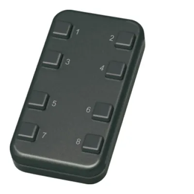 Eltako Funk-Minihandsender FMH8-ag 30000454 | 8-Kanal | EnOcean Fernbedienung | batterielos | anthrazit glänzend