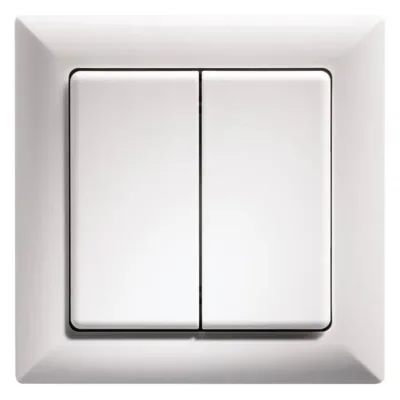 Eltako Funktaster FT55H-wg 30000596 | Friends of Hue kompatibel | Aufputz | 4-fach | weiß glänzend | 80x80mm