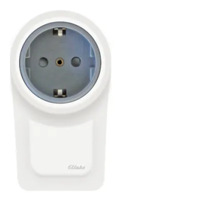 Eltako Funk-Steckdosen-Lichtaktor FSLA-230V | Schaltaktor 10A 230V | C-Last | Smart Home | Zwischenstecker | weiß