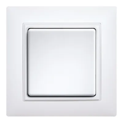 Eltako Funktaster FT4B-nw | 4-Kanal Wandsender 45x45 mm | Aufputz | selbstversorgend | Thermoplast | matt | weiß