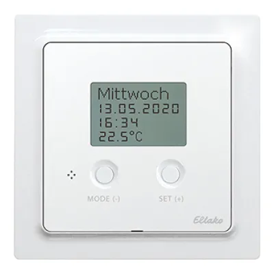 Eltako Funk-Temperaturregler Air+Floor FTAF55ED/230V-wg 30055797 | 868 MHz | 16A | 230V | IP20 | E-Design55 | reinweiß