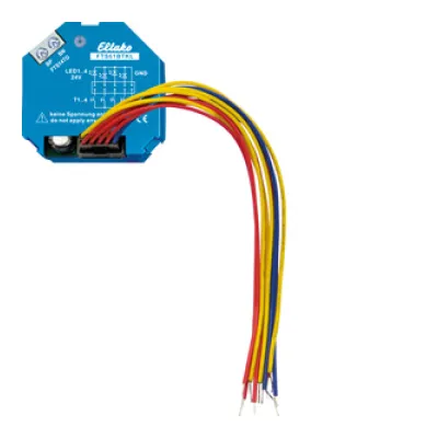 Eltako Bus-Tasterkoppler FTS61BTKL 30014074 | Funkbus | 4-fach | Rückmelde-LED | Unterputz | Klemmbefestigung | IP20