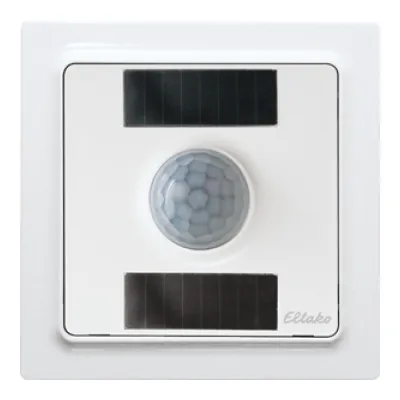 ELTAKO Funk-Bewegungs-Helligkeitssensor FBH55ESB-wg 30055519 | Bewegungsmelder Aufputz | Solar+Batterie | IP30 | weiß