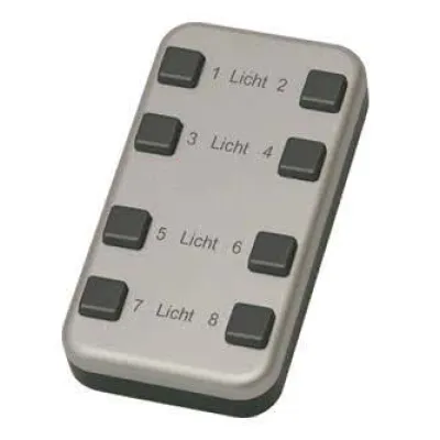 Eltako Funk-Minihandsender FMH8-AL/AN | 8-Kanal | batterielos | 45x85x18mm | Aufputz | alu lackiert/anthrazit