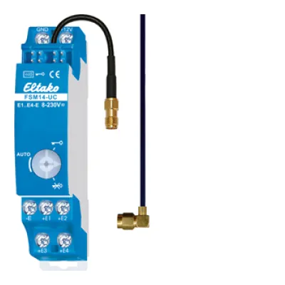Eltako FSM14-UC Funk-Sendemodul 4-fach | 4 Kanäle | REG Einbau | 12V DC | 868 MHz | Hutschiene | IP20