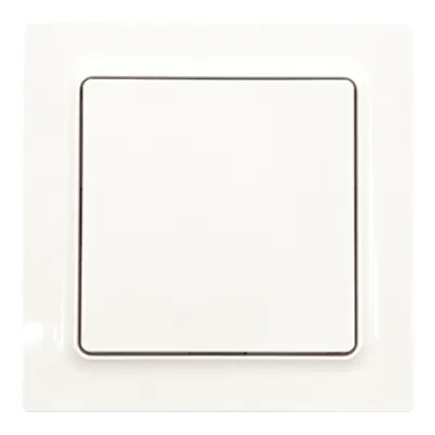 Eltako Funktaster F2T55E-pg | 2-Kanal Wandsender | Aufputz | batterielos | 55x55mm | polarweiß glänzend | Funk 30m