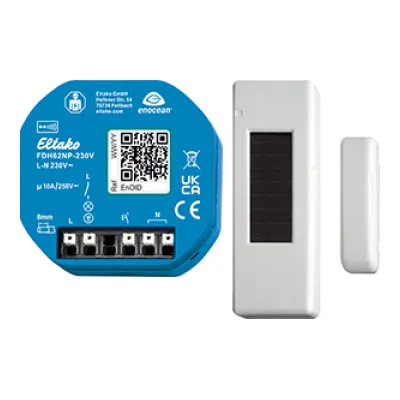 Eltako Funk-Dunstabzugshauben Steuerung FDH62NP-230V | Unterputz | 1 Schließer 10A | inkl. Funk-Fensterkontakt