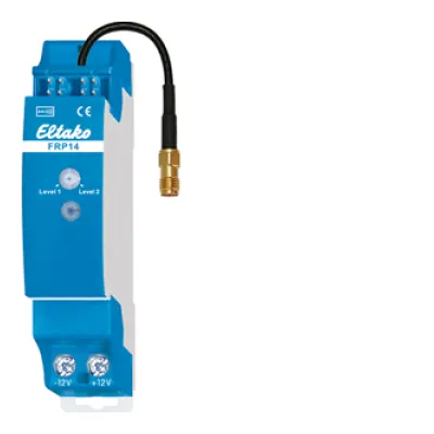 Eltako Funkrepeater FRP14 30014019 | 1-/2-Level | Funkbus | REG | 230V | IP20 | Antenne erweiterbar