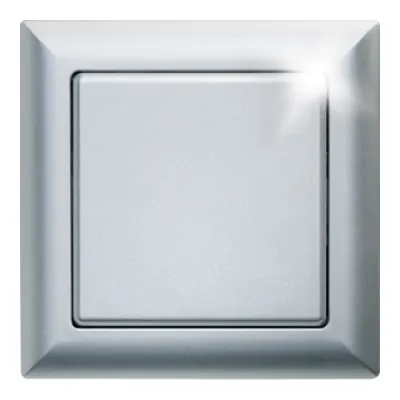 Eltako Funktaster FT55-AL | 4-Kanal Wandsender | Aufputz | batterie- & leitungslos | 80x80 mm | aluminium lackiert