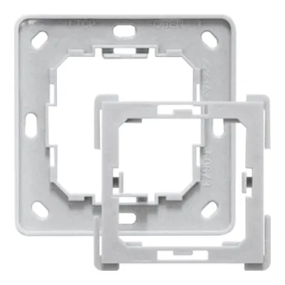 Eltako Halteplatte mit Befestigungsrahmen HP+BF 30000356 | EnOcean PTM kompatibel | 1-fach | Thermoplast | grau