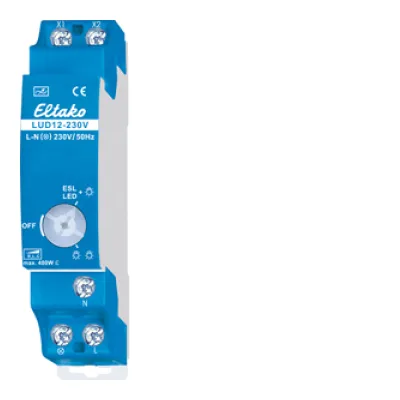 Eltako Leistungszusatz LUD12-230V | Universal-Dimmschalter Zubehör | 500W | 230V | blau | Kunststoff