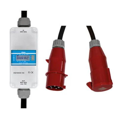 Eltako Mobiler Drehstromzähler DSZ180CEE-16A MID geeicht | 16A CEE-Stecker | 1,5m Kabel | IP54 | digital
