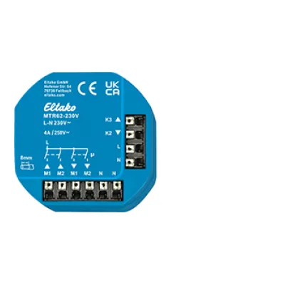 Eltako Motor-Trennrelais MTR62-230V 61400603 | Jalousie & Rollladen | 2 Motoren | Unterputz | 230V | 4A