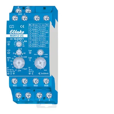 Eltako MSR12-UC Sensorrelais | 8–230V UC | 5 Ausgänge | Wettersensorik | DIN-Schiene