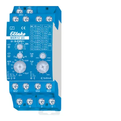 Eltako MSR12-UC Sensorrelais | 8–230V UC | 5 Ausgänge | Wettersensorik | DIN-Schiene