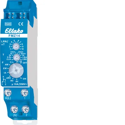 Eltako FMZ14 Multifunktions-Zeitrelais | RS485-Aktor | 10A Wechsler | 10 Funktionen | 1TE | LED 400W