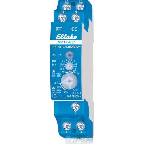 Bild: Eltako Netzüberwachungsrelais 1U 10A NR12-001-3x230V