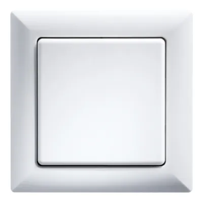 Eltako 1-fach Rahmen R-rw 30000182 | Tasterrahmen 55x55 mm | Kunststoff Thermoplast | Klemmbefestigung | weiß