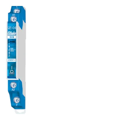 Eltako Stromstoßschalter S09-230V | 1-polig | 16A | 250V AC | 0,5TE | DIN-Schiene | Handbetätigung | 55mm