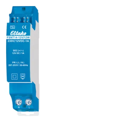 Eltako Schaltnetzteil FSNT14-12V/12W | 12V 1A | für Hutschiene | IP20 | kurzschlussfest | 30014062