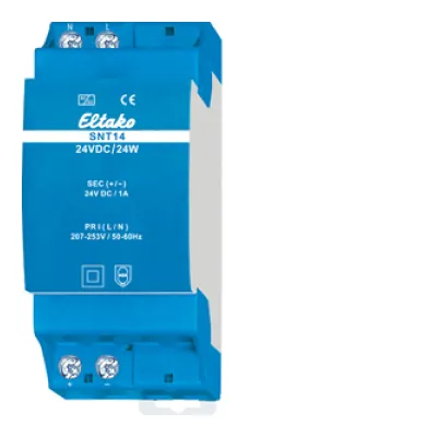 Eltako Schaltnetzteil SNT14-24V/24W 30014032 | Netzteil 24V DC 1A | Hutschiene DIN-Rail | 24W | 2TE | IP20
