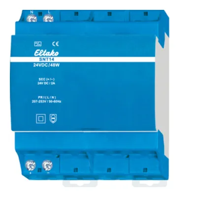 Eltako Schaltnetzteil SNT14-24V/48W 30014033 | 24V DC | 48W | 1A | DIN EN 60715 | IP20 | Schraubanschluss