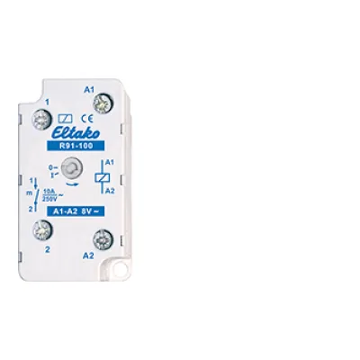 Eltako Schaltrelais R91-100-8V | 1 Schließer 10A | 8V AC | Installationsrelais | Handbetätigung | 32mm tief