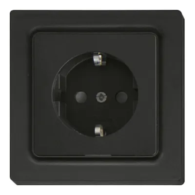 Eltako Schutzkontakt-Steckdose DSS55E-am 30055898 | SCHUKO Unterputz | Berührungsschutz | anthrazit matt | 16A 230V