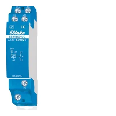 Eltako Stromstoßschalter ES12DX | 1 Schließer | 16A | potentialfrei | DIN-Schiene | LED 600W