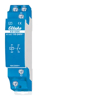 Eltako Stromstoßschalter ES12DX | 1 Schließer | 16A | potentialfrei | DIN-Schiene | LED 600W