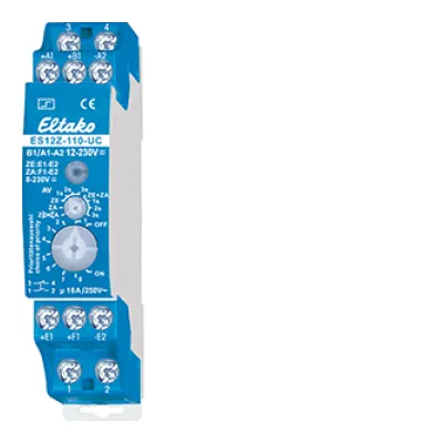 Eltako ES12Z-110-UC Stromstoßschalter | 1 Schließer | 1 Öffner | 16A | 8-230V UC | DIN-Schiene | Hybrid-Technik