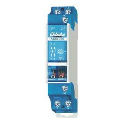 Eltako Stromstoßschalter XS12-200-230V | 2 Schließer | 25A 230V AC | DIN-Schiene | 1TE 55mm | Handbetätigung | 21200930