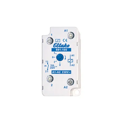 Eltako Stromstoßschalter S91-100-230V | 1 Schließer | 10A | 230V | Handbetätigung | Schaltanzeige | 32mm tief