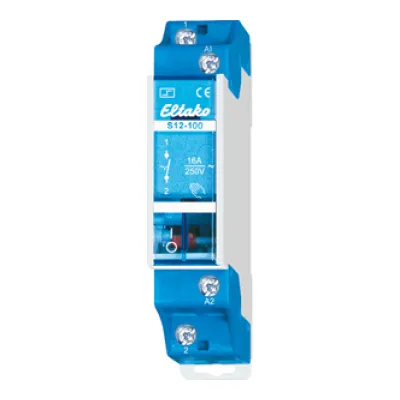 Eltako Stromstoßschalter S12-100-230V | 1 Schließer | 16A | DIN-Schiene | Handbetätigung | 230V AC | 1TE