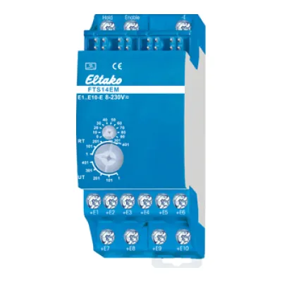 Eltako FTS14EM Eingabemodul 10-fach | RS485-Bus | 8–230V UC | REG | 2TE | IP20 | bidirektional
