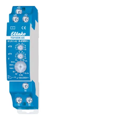 Eltako Zeitrelais TGI12DX-UC 23001402 | Analog | 1 Wechsler 10A | 0,1s-40h | DIN-Schiene | Taktgeber
