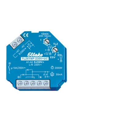 Eltako TLZ61NP-230V+UC | Treppenlicht-Zeitschalter | 1 Schließer | Unterputz | 230V | 10A | Zeit einstellbar