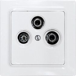 Eltako TV/RF/SAT-Abdeckung TV55E/3-am anthrazit matt E-Design