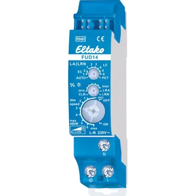 Eltako FUD14 Universal-Dimmschalter | RS485 Busaktor | 400W | REG 1TE | 230V