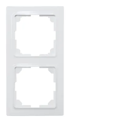 Eltako Universalrahmen 2-fach R2UE55-wg 30055827 | Schalterrahmen 55x55mm | Kunststoff | glänzend | weiß RAL 9016