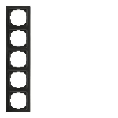 Eltako Universalrahmen 5-fach R5UE55-am | E-Design55 | 80x363 mm | Kunststoff Thermoplast | anthrazit matt RAL 7016