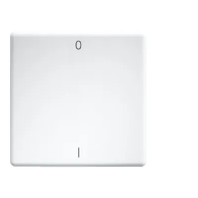 Eltako Wippe W-FT55-wg+IO 30000983 | Funktaster 55x55mm | lasergraviert I/O | Kunststoff Thermoplast | glänzend | weiß