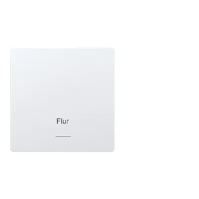 Eltako Wippe W-F1T55E-@ | Funktaster 55x55mm | lasergraviert | 1-fach | Kunststoff Thermoplast | glänzend | reinweiß