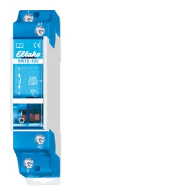 Eltako Installationsschütz XR12-100-230V | 1 Schließer | 25A | 250V AC | Reiheneinbaugerät | 1TE | DIN-EN 60715