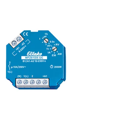 Eltako MFZ61DX-UC | Multifunktions-Zeitrelais | 1 Schließer 10A | 0,5s-1h | Unterputz | 8-230V UC